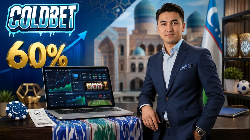 ColdBet O‘zbekiston hamkorlik dasturi 60% gacha komissiya
